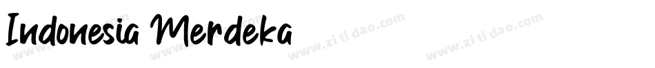 Indonesia Merdeka字体转换